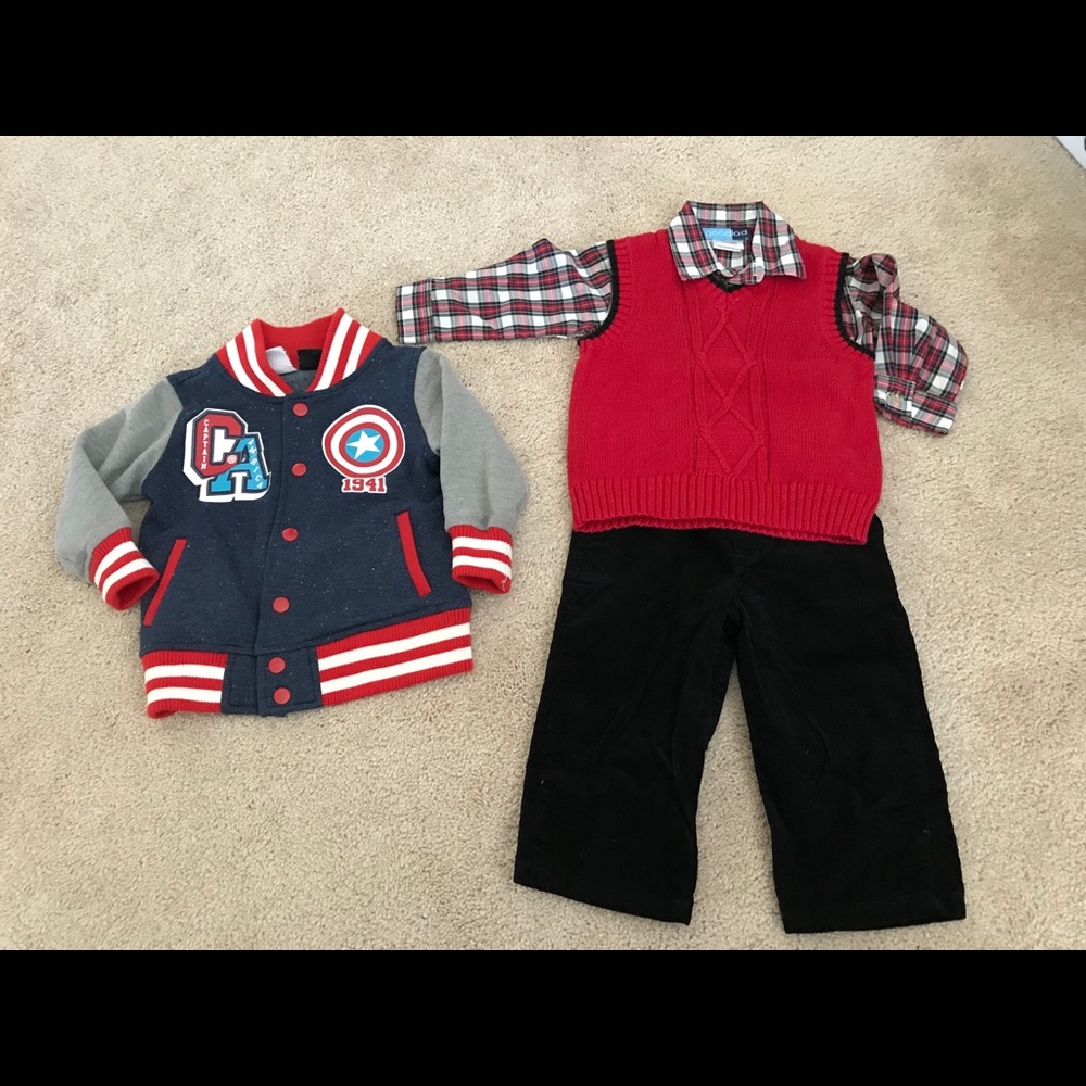 18 Months toddler boy outfit and jackets
